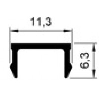 Пи профиль: заглушка PDP-100 (Пи) под Омега 30, 35, 11,3 х 6,3 х 3000 мм. Пи профиль: заглушка PDP-100 (Пи) под Омега 30, 35, 11,3 х 6,3 х 3000 мм.